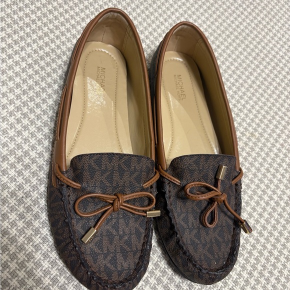 Michael Kors Shoes - Michael Kors Dark Brown Loafers with Bow Detail